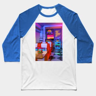 Retrowave Dine & Dream Baseball T-Shirt